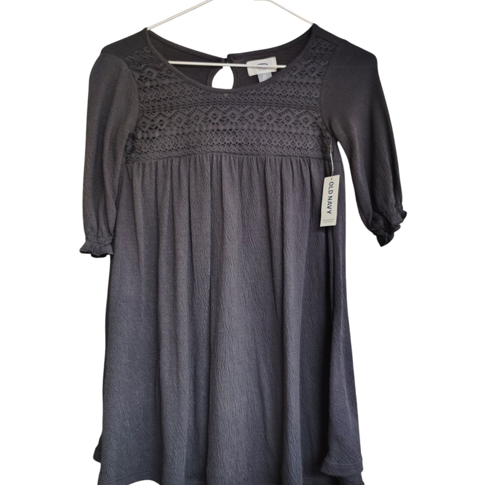 Kids Casual Comfortable Gray Dress By Old Navy